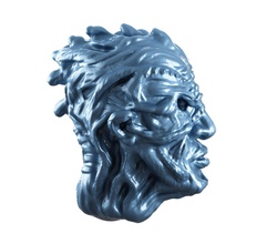 fantasy head character game anatomy art figure sculpture artistic demon sculptures 3d print model - Mito3D