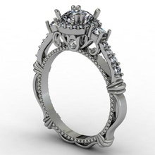 fantasy luxury engagement ring jewelry diamond printable jewellery wedding brilliant fashion beauty rings 3d print model - Mito3D