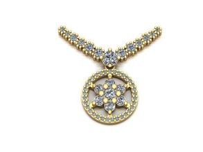 fantasy collana gioielli oro argento disco di platino diamante brillante gemma anello orecchino collane ciondolo braccialetto spille pandora il fascino stampabile designer donna ciondoli 3d print model - Mito3D