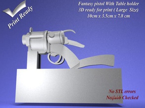 fantasy pistolet 3d imprimable jeux-jouets d'impression de la fantaisie arme à feu sci fi gratuite jeux les jouets jeu accessoires 3d print model - Mito3D