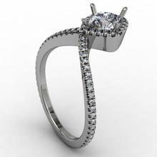 fantasy ring jewelry gem gold printable diamond rings 3d print model - Mito3D