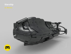 fantasy spaceship staceship ship spacejet universe space games toys 3d print model - Mito3D