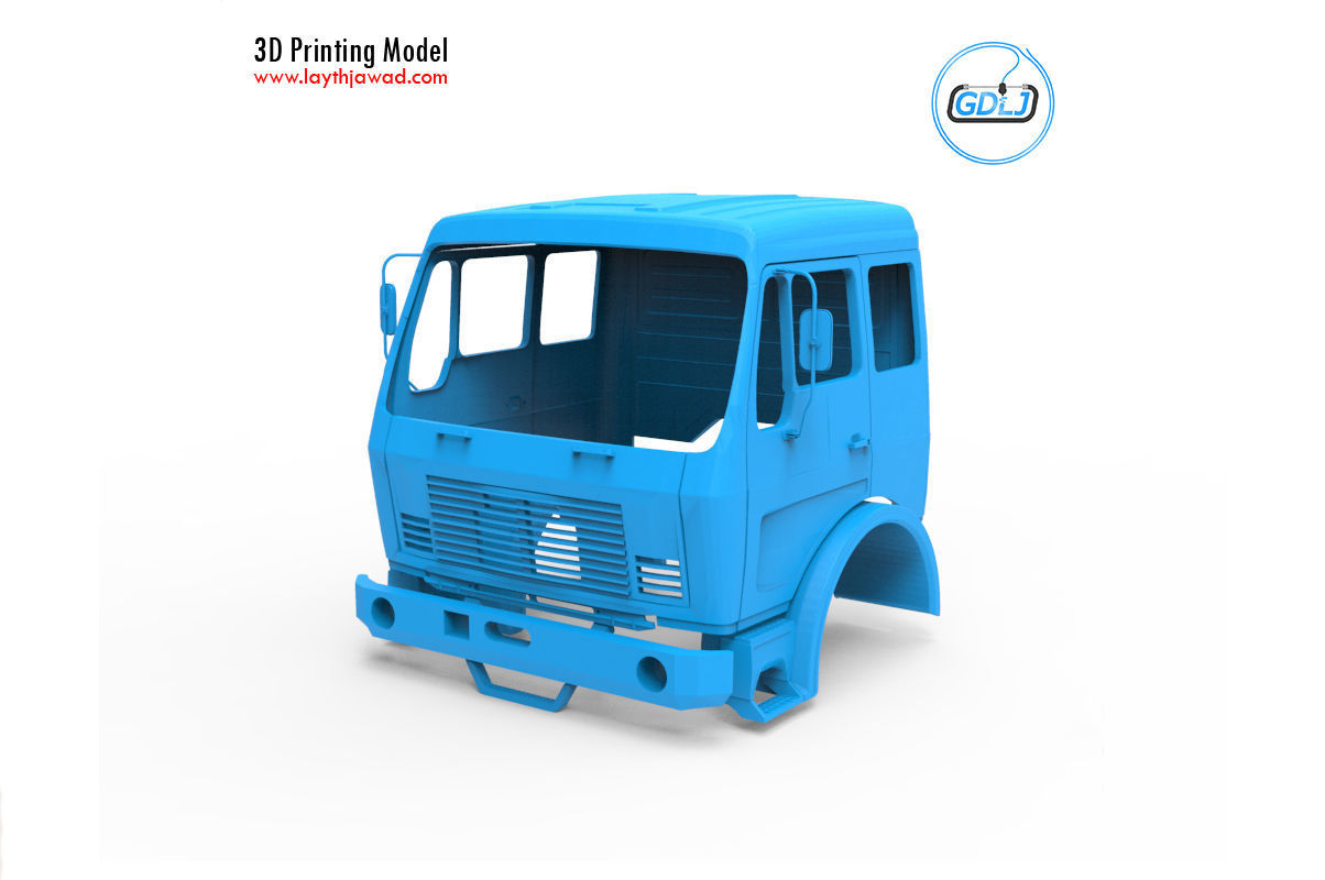 fap Oganj m 77 cabina vehículo coche vehiculo camión escala Ejército blindado vector misiles Rusia pasatiempo bricolaje diy automotor 3D print model - Mito3D