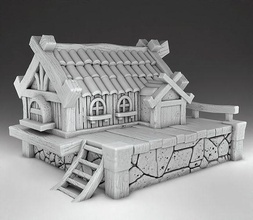 farm architecture set 1 decor animals village household barn model 3d printing games house building stylized toys 3d print model - Mito3D