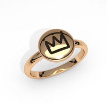 moda 3d coroa joalheria anel imprimível emoji modelo crianças jóia diamante gema engraçado bela eua noivado aniversário casamento real argolas 3d print model - Mito3D