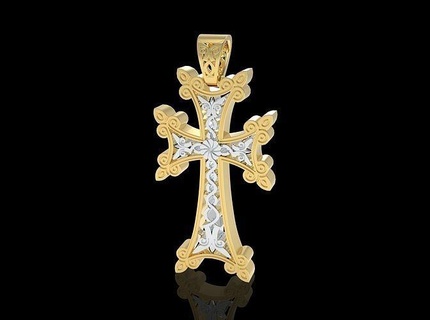 moda Ermeni çapraz stl biçimleri kolye Katolik klasik taç dikenler dini kilise Tanrı aziz Elmas haçı Vesika takı İsa Kutsal Kitap yazdırılabilir emaye kolyeler 3d print model - Mito3D