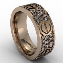 fashion-beauty-Hochzeit-band Schmuck bedruckbar ist ring Diamant-ring genial Mode-Schönheit diamond gem Luxus Hochzeit Mode-ring Mode gold-ring Hochzeit-band Ringe 3d print model - Mito3D
