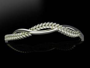 Mode Armband Schmuck Juwel Gold Silber druckbar brillant Diamant Ring Sterling Schönheit Ohrring Engagement Saphir Kleidung Rubin vintag 3d print model - Mito3D