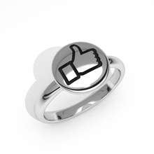 fashion button jewelry ring printable emoji 3d model classic kids jewel luxury casual diamonds usa engagement anniversary wedding rings 3d print model - Mito3D