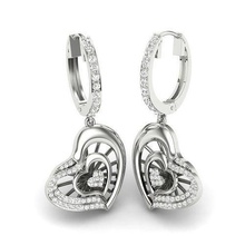 fashion diamond earrings studs jewellery jewel jeellery hoopsandhuggies gold printable silver gem solitaire luxury shining precious earring jewelry platinum bracelet bridle 3d print model - Mito3D