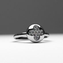fashion diamond jewelry engagement ring printable 3d model classic jewel gem casual funny beautyfull usa wedding anniversary rings kids 3d print model - Mito3D