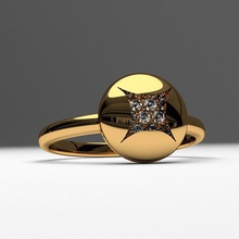fashion diamond jewelry engagement ring printable 3d model classic jewel gem casual funny beautyfull usa anniversary wedding rings kids 3d print model - Mito3D