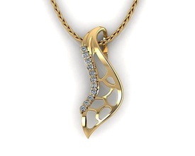 moda diamante pingente ouro prata jóias beleza gema anel imprimível engagem joalheria colar pescoço joia pedra dependente pingentes 3d print model - Mito3D