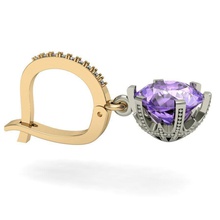 moda küpe mücevher takı elmas cad parlak yazdırılabilir özel altın gem rhiho cnc kadın 3d print model - Mito3D