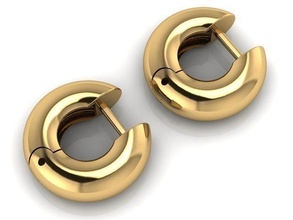 moda orecchino stampabile argento design orecchini Europa diamante Canada 14k unito Italia 18k arte gioielleria oro 3d print model - Mito3D