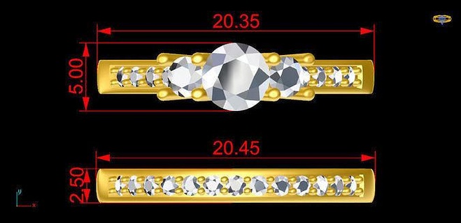 moda nişan yüzük grup 0302 22 takı tasarım platin lüks elmas mücevher altın gümüş yüzüğü yüzükler 3d print model - Mito3D