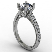moda anel de noivado jóias gem luxo o engajamento printable brilhantes ouro diamante da forma jóia beleza anéis 3d print model - Mito3D