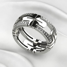 moda ouro anel gema jóia rinoceronte 3dprint impressão casamento noivado platina diamante brilhante rubi esmeralda safira citrino masculino joalheria argolas 3d print model - Mito3D