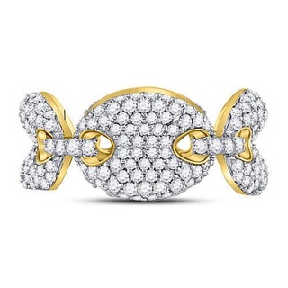 moda ligação anel diamantes gucci joalheria luxo diamante pedras ouro argolas 3d print model - Mito3D