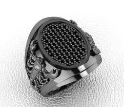 l'homme de la mode anneau bijoux 10 conception cad cam or l'anneau les anneaux 3d print model - Mito3D