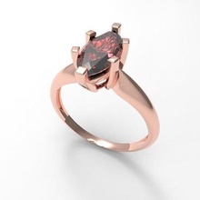 mode marquise ring schick druckbar sterling platin schmuck silber diamant gold cad brillant hochzeit engagement ringe 3d print model - Mito3D