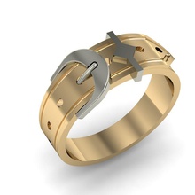 fashion mens ring belt jewelry cad printable jewellery man exclusive gold hand wedding gem cnc jewel diamond rings rhinoceros matrix 3d print model - Mito3D