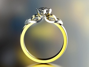 anel da forma jóias desafio de moda o design diamante engajamento gem ouro platina printable prototipagem prata stl casamento a marca réplica beleza homem anéis 3d print model - Mito3D