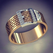 fashion ring jewelry errings gold silver printable rings 3d print model - Mito3D