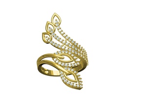 anel da forma ouro jóias sterling de prata printable jóia o engajamento casamento platina gem brilhantes diamante moda beleza noivado safira brillant tradicionais anéis 3d print model - Mito3D