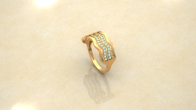 anel da forma jóias ouro sterling de prata casamento o engajamento jóia moda beleza imprimir cad noktamodel a printable solitaire anéis 3d print model - Mito3D