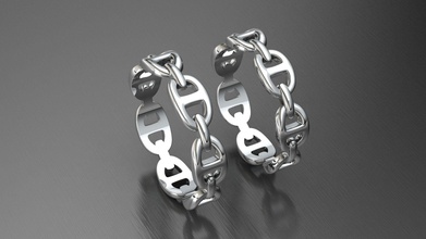 Mode-ring Schmuck ring Silber hermes sterling Hochzeit stilvoll Ringe 3d print model - Mito3D