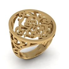 Mode Ring Schmuck Juwel Gold Silber druckbar Hochzeit Engagement Sterling engagem brillant Schönheit Platin feminin 3d cad Kunst Ringe 3d print model - Mito3D