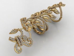 moda yüzük Bvlgari lüks takı platin yazdırılabilir mücevher altın parlak nişan elmas güzellik yüzükler 3d print model - Mito3D