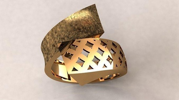 Mode Ring Schmuck druckbar Gold Juwel Armband Halskette Anhänger Ohrringe Diamant Rubin Saphir Citrin Smaragd Weißes Roségold Silber Matrix Nashörner Ringe 3d print model - Mito3D