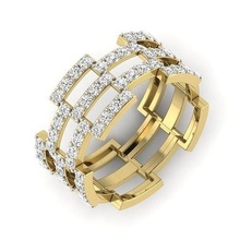 mode bague 3dm stl rendre 3d impression modèle or bijoux argent imprimable diamant bijou sterling platine collier vêtements bracelet brillant blanc anneaux 3d print model - Mito3D