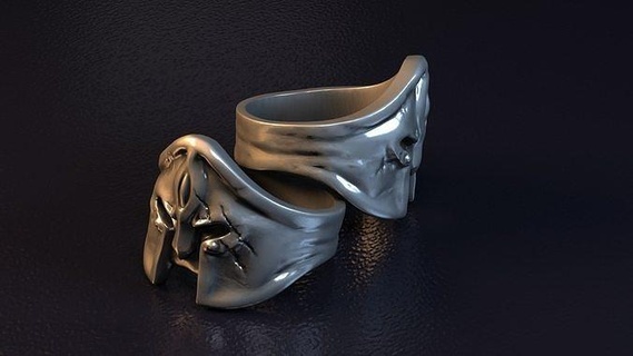 Moda anillo a003 joyería joya diseño plata preciou amor romance lujo oro diamante animal compromiso Boda cráneo hueso Arte anillos 3d print model - Mito3D