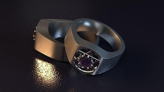 moda anillo a009 joyería joya diseño plata preciou amor romance lujo oro diamante animal compromiso boda cráneo hueso arte anillos 3d print model - Mito3D