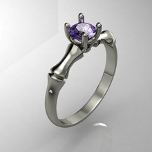 anneau de mode gem bijoux imprimable exclusif or l'anneau la mariage rhiho cad cnc femme joyau bague en diamant d'argent les anneaux 3d print model - Mito3D