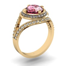 mode bague gemmes imprimable exclusif or mariage gemme rhiho goujat cnc femme bijou bijoux diamant argent anneaux 3d print model - Mito3D