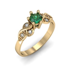 anneau de mode pierres précieuses bijoux imprimable exclusif or l'anneau la mariage gem rhiho cad cnc femme joyau bague en diamant d'argent le les anneaux 3d print model - Mito3D