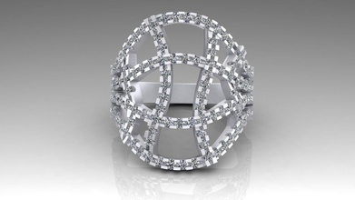 fashion ring lot diamonds silver diamond printable platinum white brilliants stones glamor modern gem gold jewelry beauty rings luxury 3d print model - Mito3D