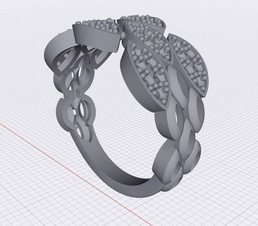 fashion ring printable support jewelry rings gold diamond silver jewellery jewel wedding engagement gem brilliant 3d print model - Mito3D