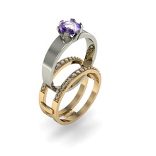 Mode-ring-Trafo Schmuck cad bedruckbar ist exklusiv gold ring Recht hand Mode Hochzeit gem rhiho cnc Frau Juwel Diamant-ring Ringe 3d print model - Mito3D