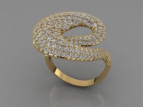 mode bague femmes or bijoux imprimable diamant bijou mariage engagement sterling beauté Collier engagem pendentif 3d print model - Mito3D
