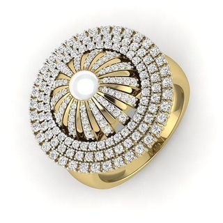 Mode Ringe 3d Ring Schmuck Diamant druckbar Hochzeit brillant Gold Weiß Juwel Silber Engagement Saphir 3d print model - Mito3D
