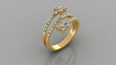 fashion rings women jewelry gold luxury shining precious wedding gem silver printable brilliant diamond ring sterling beauty finger bangle jewellry 3d print model - Mito3D