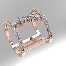 fashion ring-rund Schmuck rollring roundring weddingring tiffanyring design engagement womenring Ringe 3d print model - Mito3D