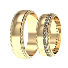 fashion-Hochzeits-ring Schmuck bedruckbar ist exklusiv gold ring Mode Hochzeit gem cad cnc Frau Diamant-ring Silber 3dm stl weiblich drucken rhino Ringe 3d print model - Mito3D