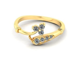 mode frauen ring schmuck gold druckbar silber diamant juwel engagem hochzeit engagement schönheit platin modering ringe 3d print model - Mito3D
