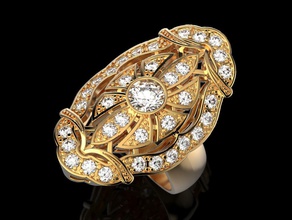 das mulheres da forma de anel 2 jóias imprimir 3dprinted printable anéis o design jóia ouro a moda printabl impressão outros prototipagem prata 3d print model - Mito3D